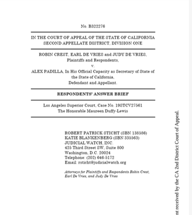 Crest v. Padilla response 27561 322276