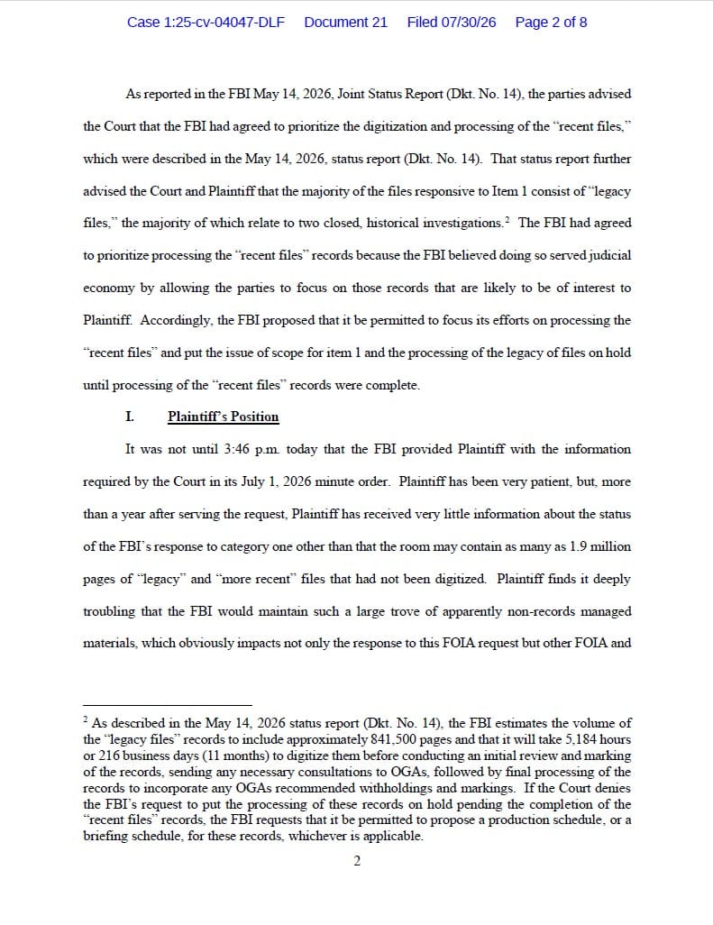 JW v DOJ Joint Status Report 04047 pgs 2-4
