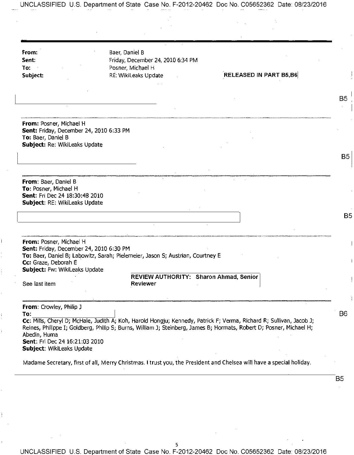 JW v State HRC 2016 redacted WikiLeaks email 01242