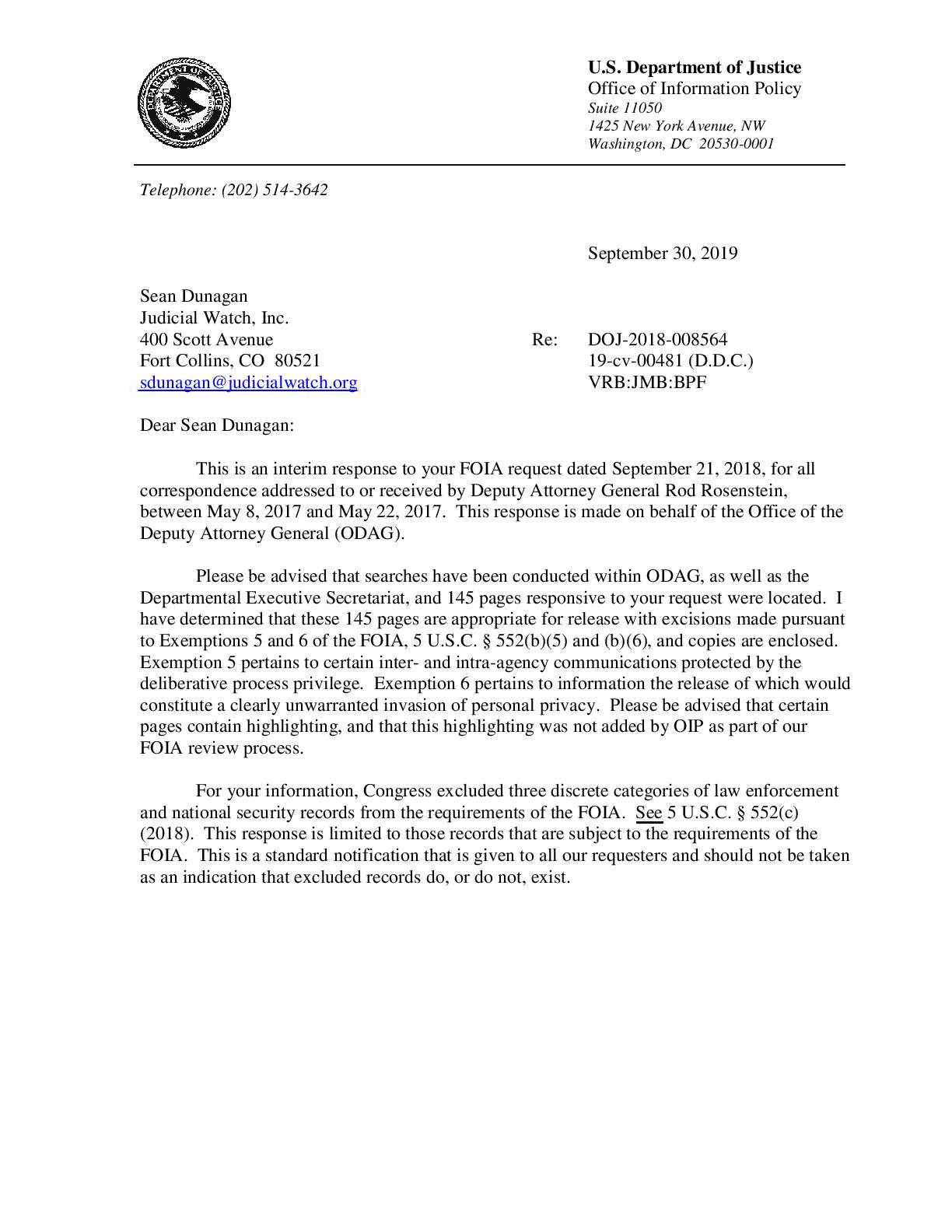 JW v DOJ Rosenstein docs 00481