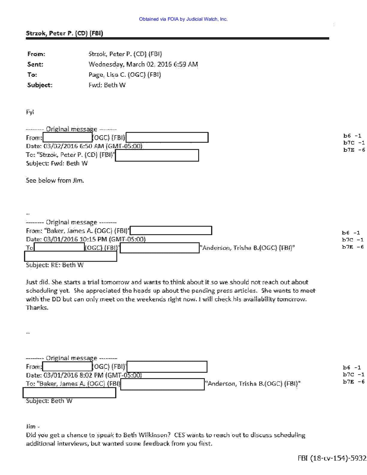 JW v DOJ Strzok Page production 13 00154 pgs 16-17