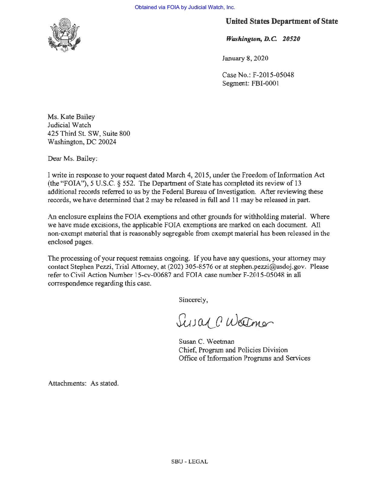 JW v. State FBI HRC emails 00687 Jan 2020