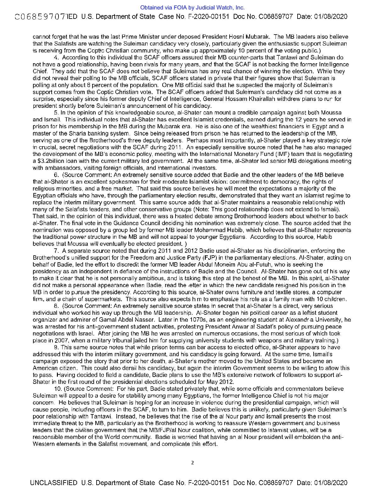 JW v. State FBI HRC emails 00687 Jan 2020 pgs 6-7