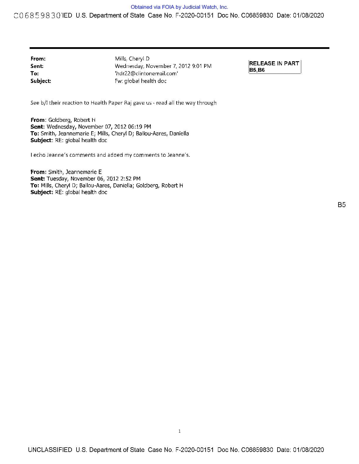 JW v. State FBI HRC emails 00687 Jan 2020 pgs 32-33