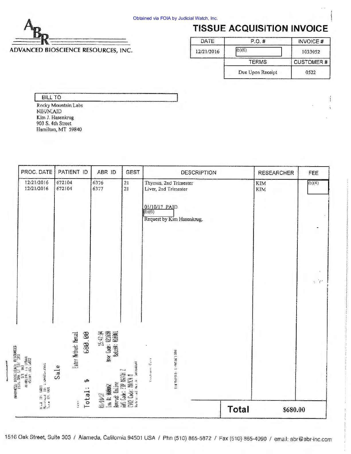 JW v HHS Humanized Mice prod 1 00876 pgs 3-6