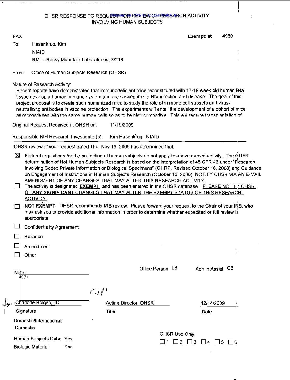 JW v HHS Humanized Mice prod 1 00876 pgs 31-36