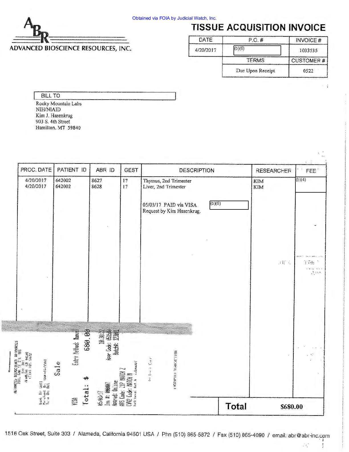 JW v HHS Humanized Mice prod 1 00876 pgs 172-174