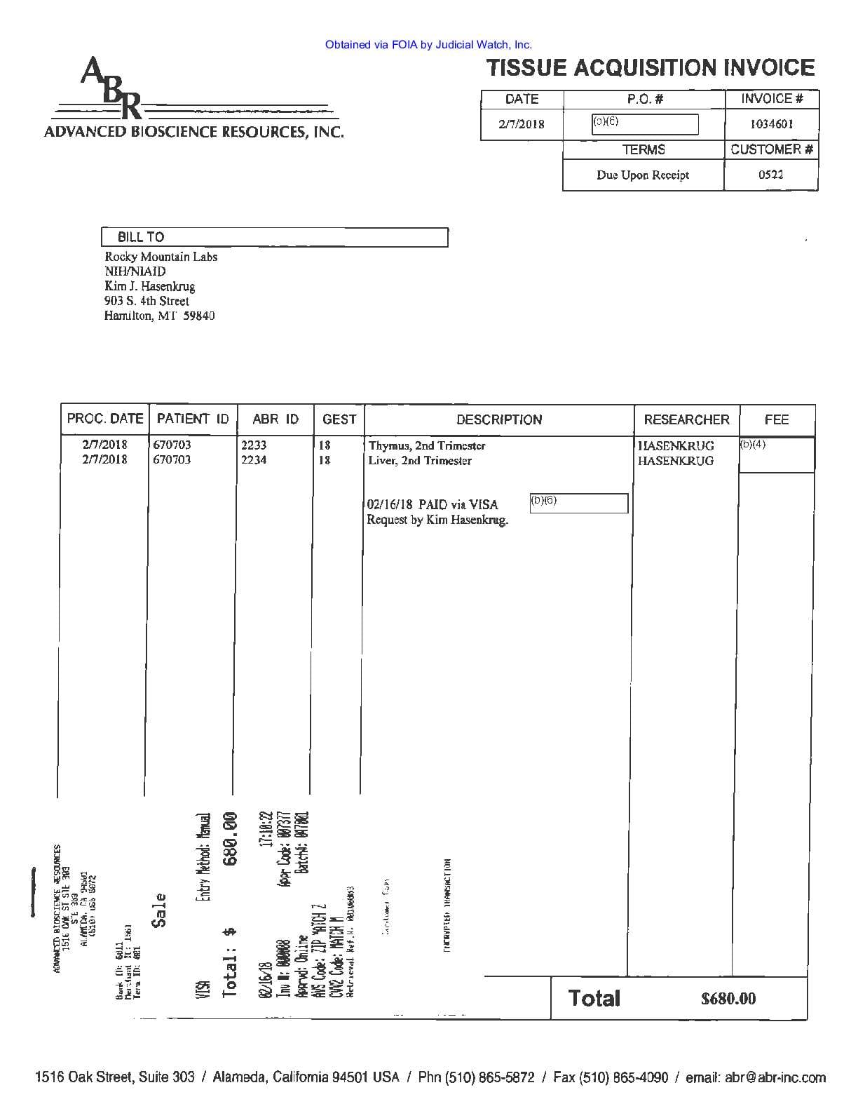 JW v HHS Humanized Mice prod 1 00876 pgs 464-466