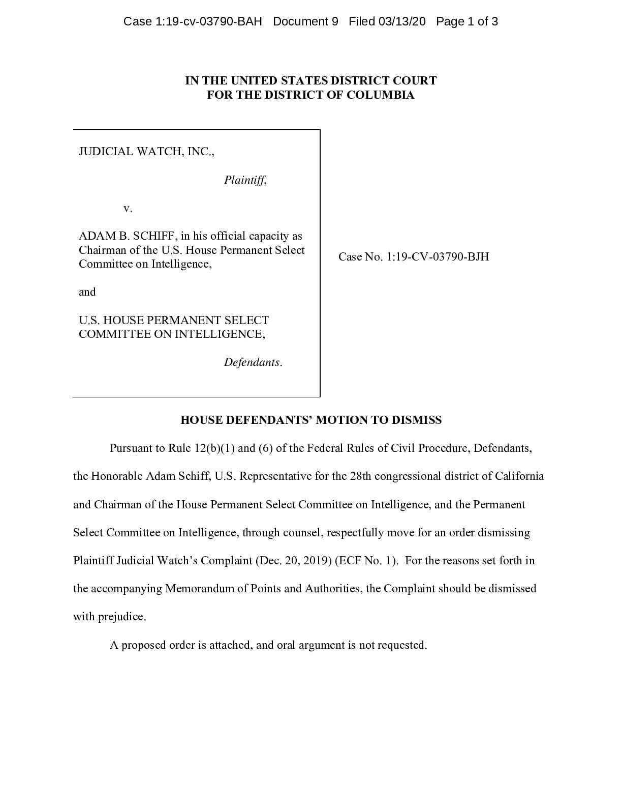 JW v Schiff motion to dismiss 03790