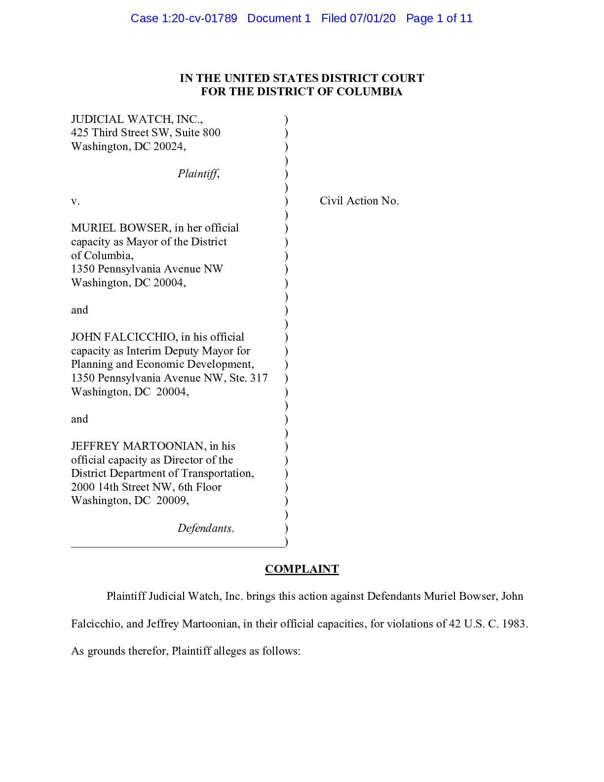 JW v Bowser et al. Paint DC complaint 01789