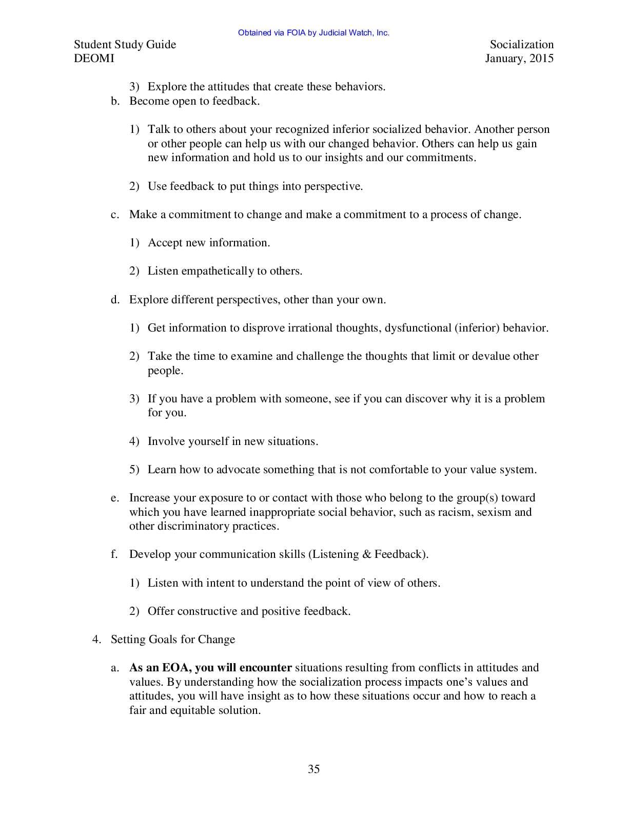 Defense, Equal Opp Mgt pg 36