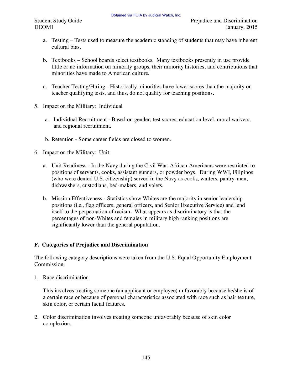 Defense Equal Opp Mgt pg 146