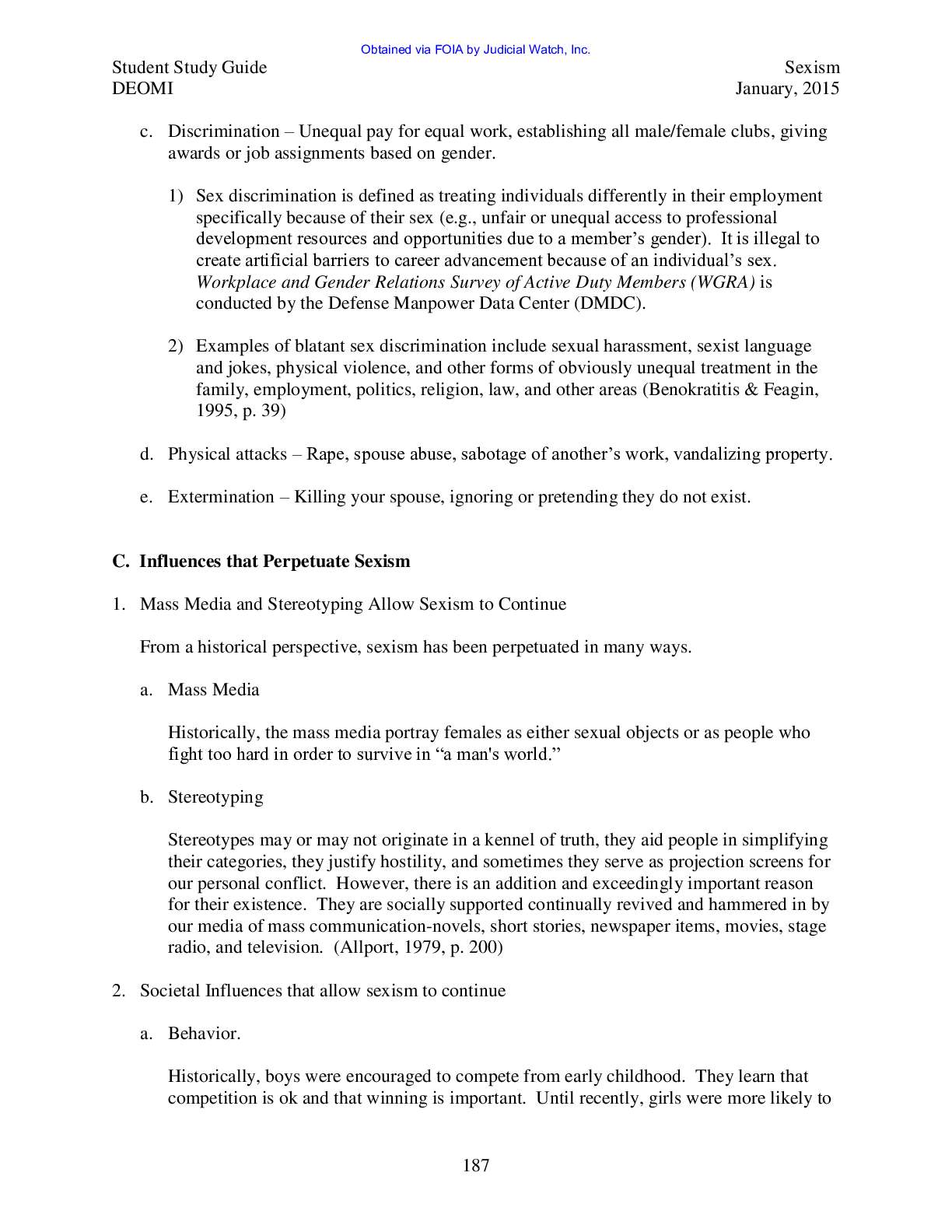 Defense Equal Opp Mgt pg 188