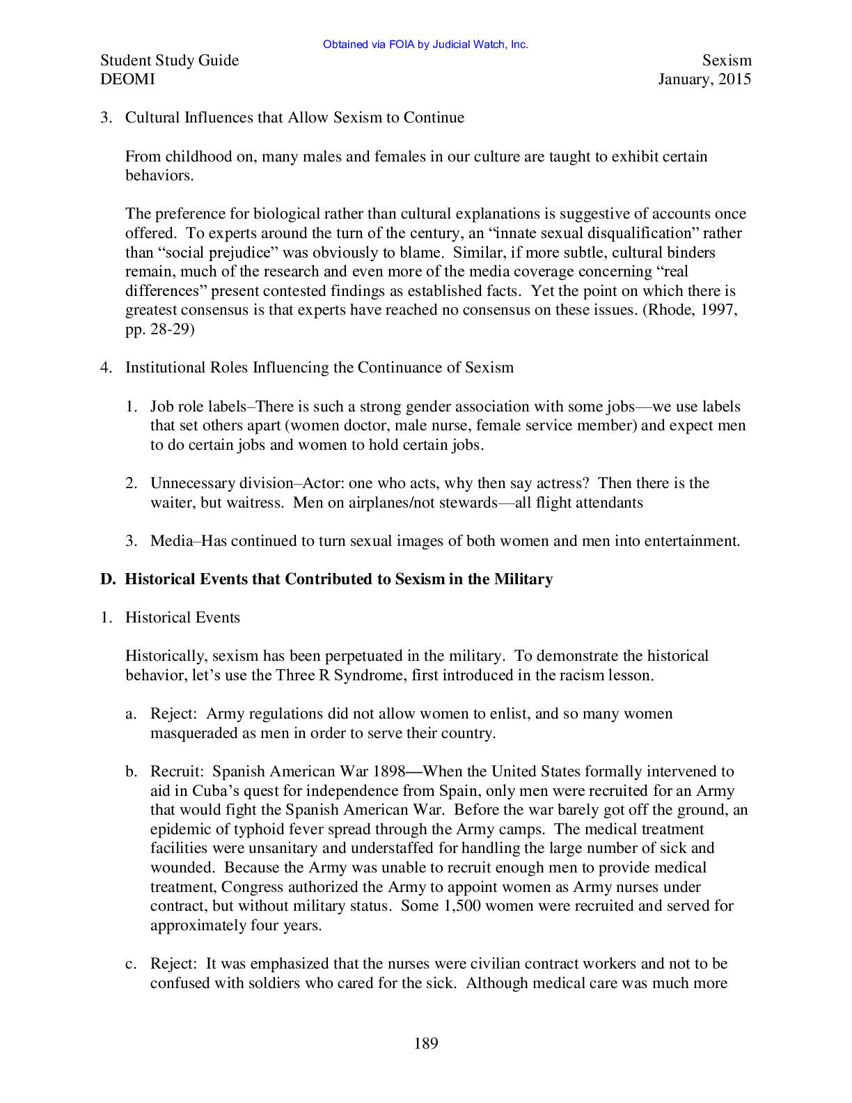 Defense Equal Opp Mgt pg 190