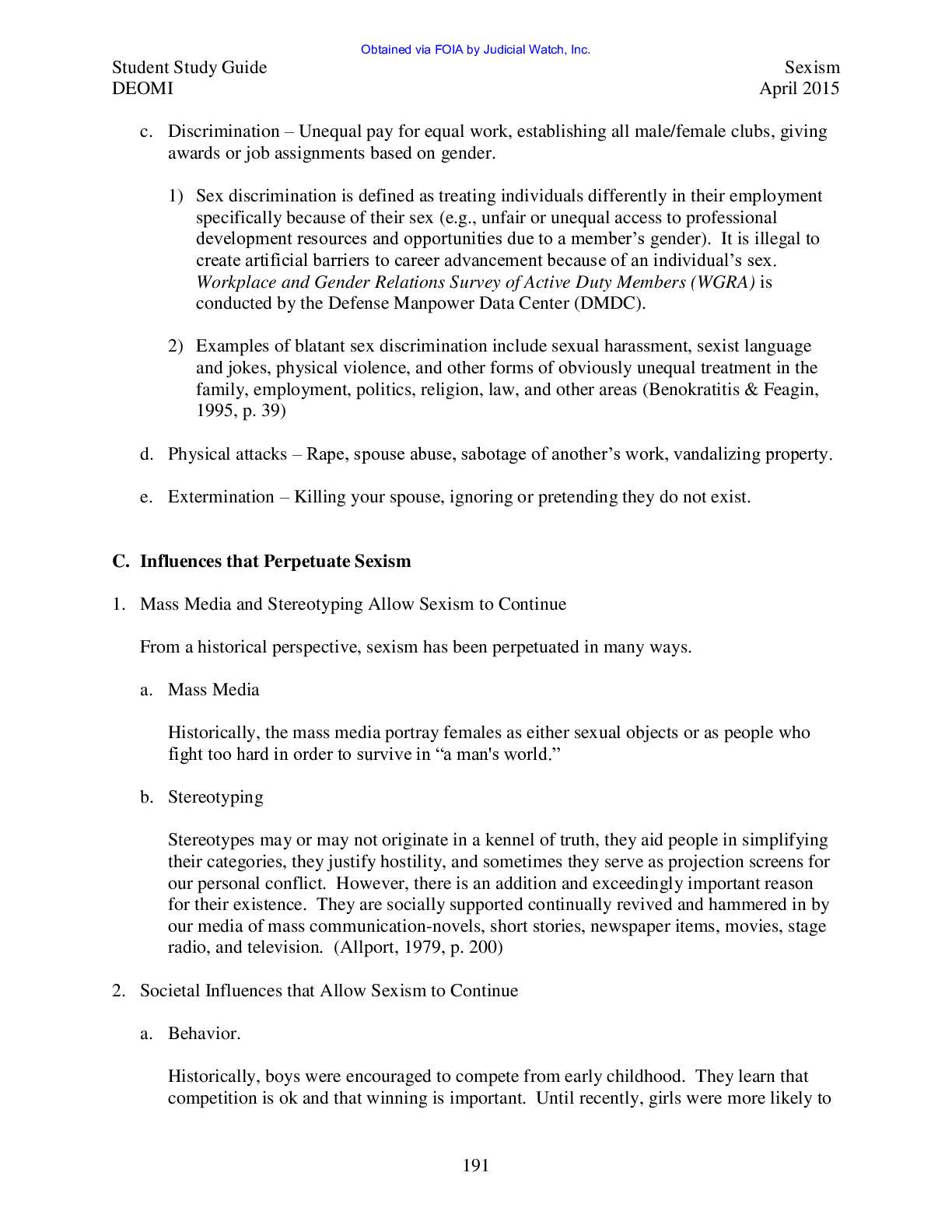 Defense Equal Opp Mgt pg 563