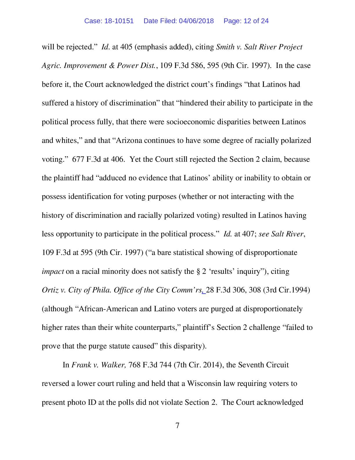 Greater Birmingham Ministries v. Alabama amici curiae voter ID 10151 pgs 12-13