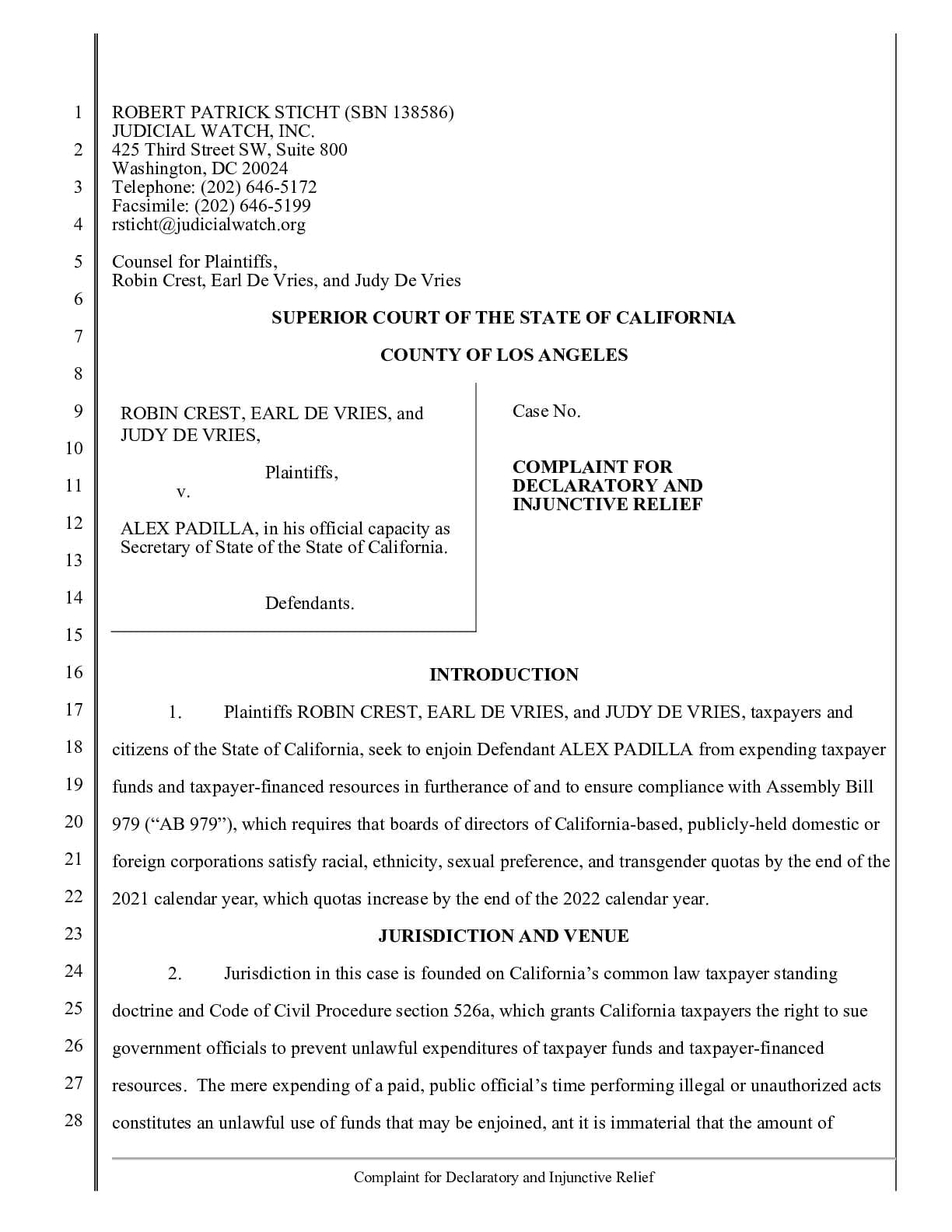 Crest v Padilla complaint 37513