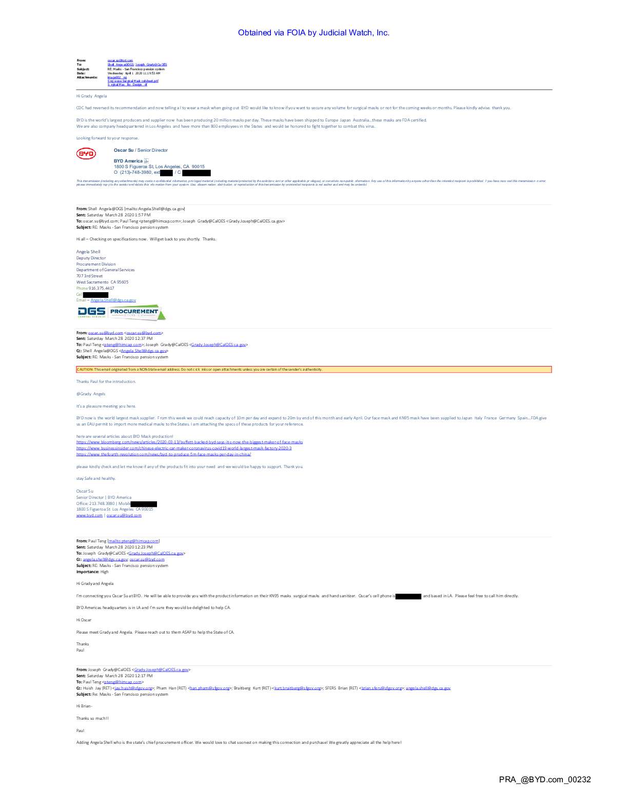 China’s BYD CA Mask FOIA pgs 277-282