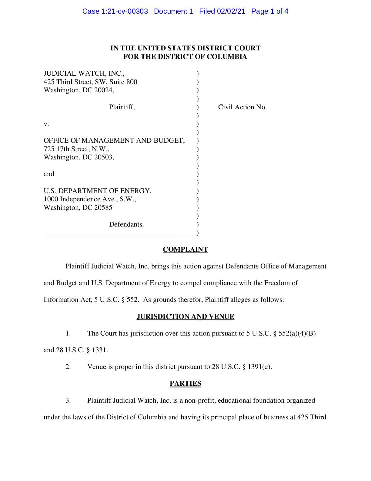 JW v OMB DOE Solyndra complaint 00303