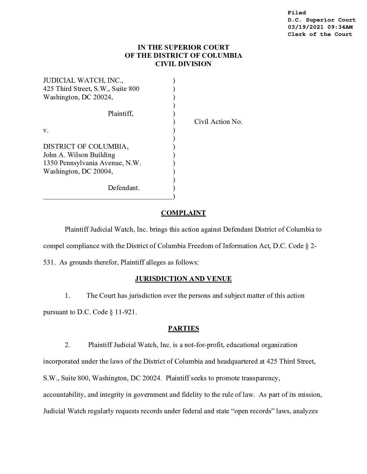 JW v D.C. Sicknick Autopsy Complaint 000875