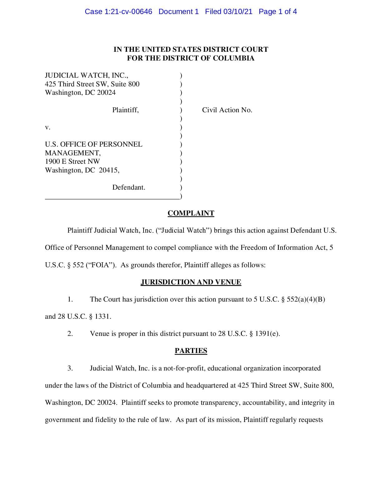 JW v OPM Fed Exec Inst in China complaint 00646