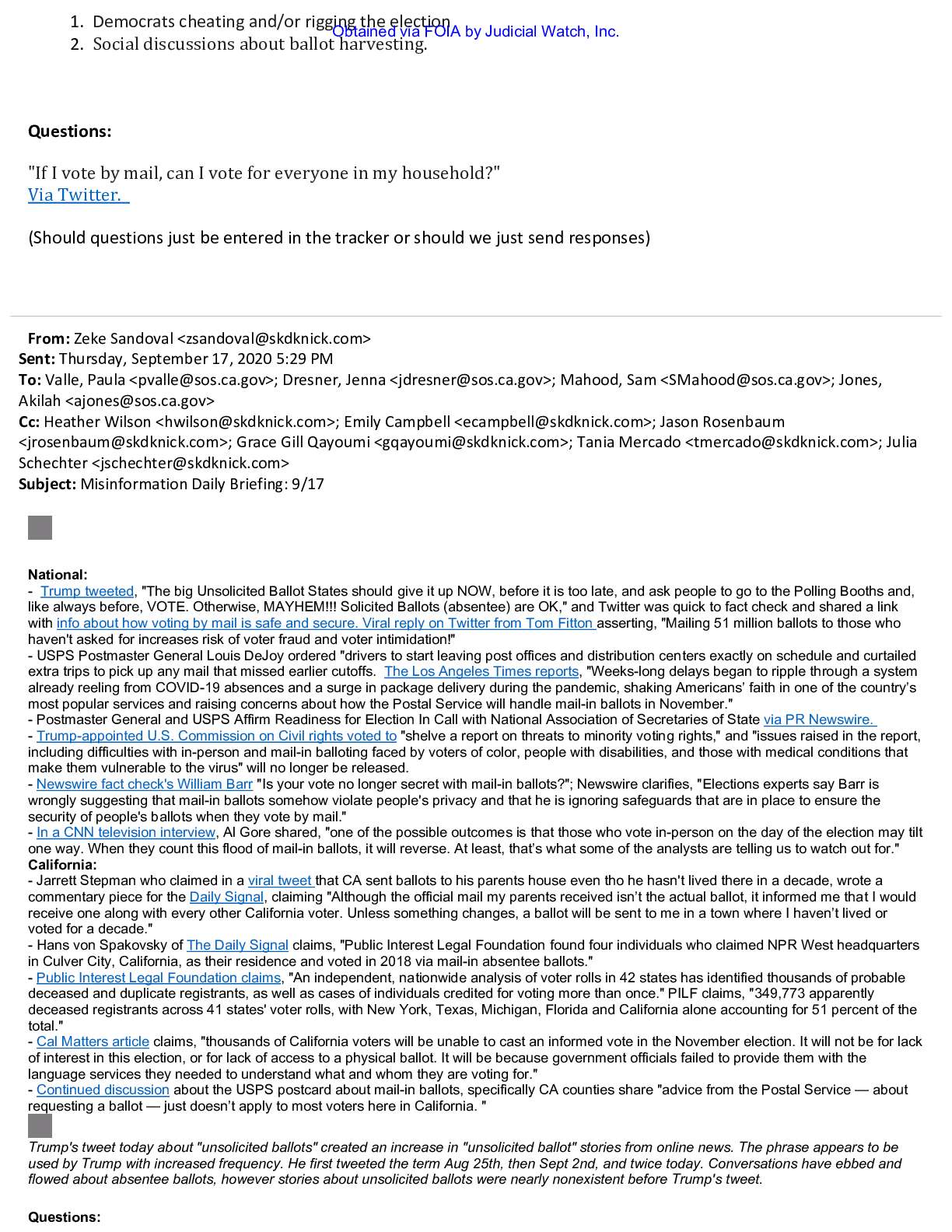 CA SoS Big Tech Election Misinformation PRA FOIA 2021 prod 1 pgs 223-225