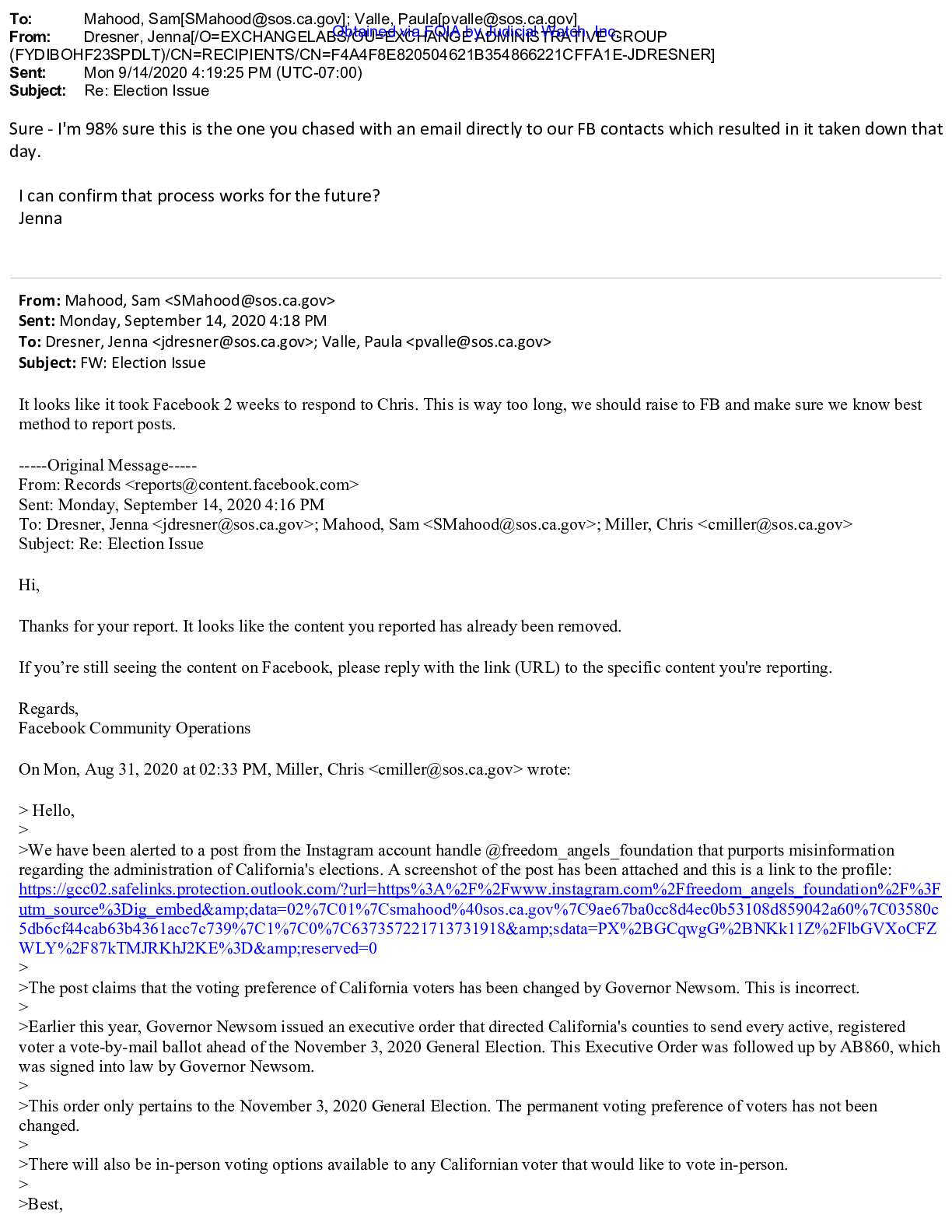CA SoS Big Tech Election Misinformation PRA FOIA 2021 prod 1 pgs 173-175
