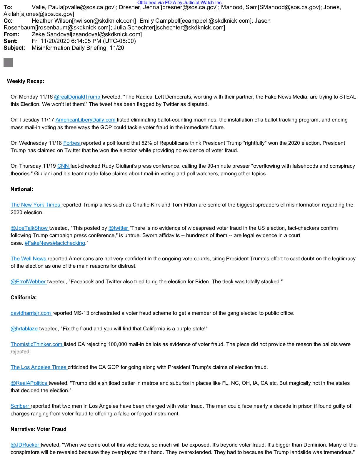 CA SoS Big Tech Tracking June 2021