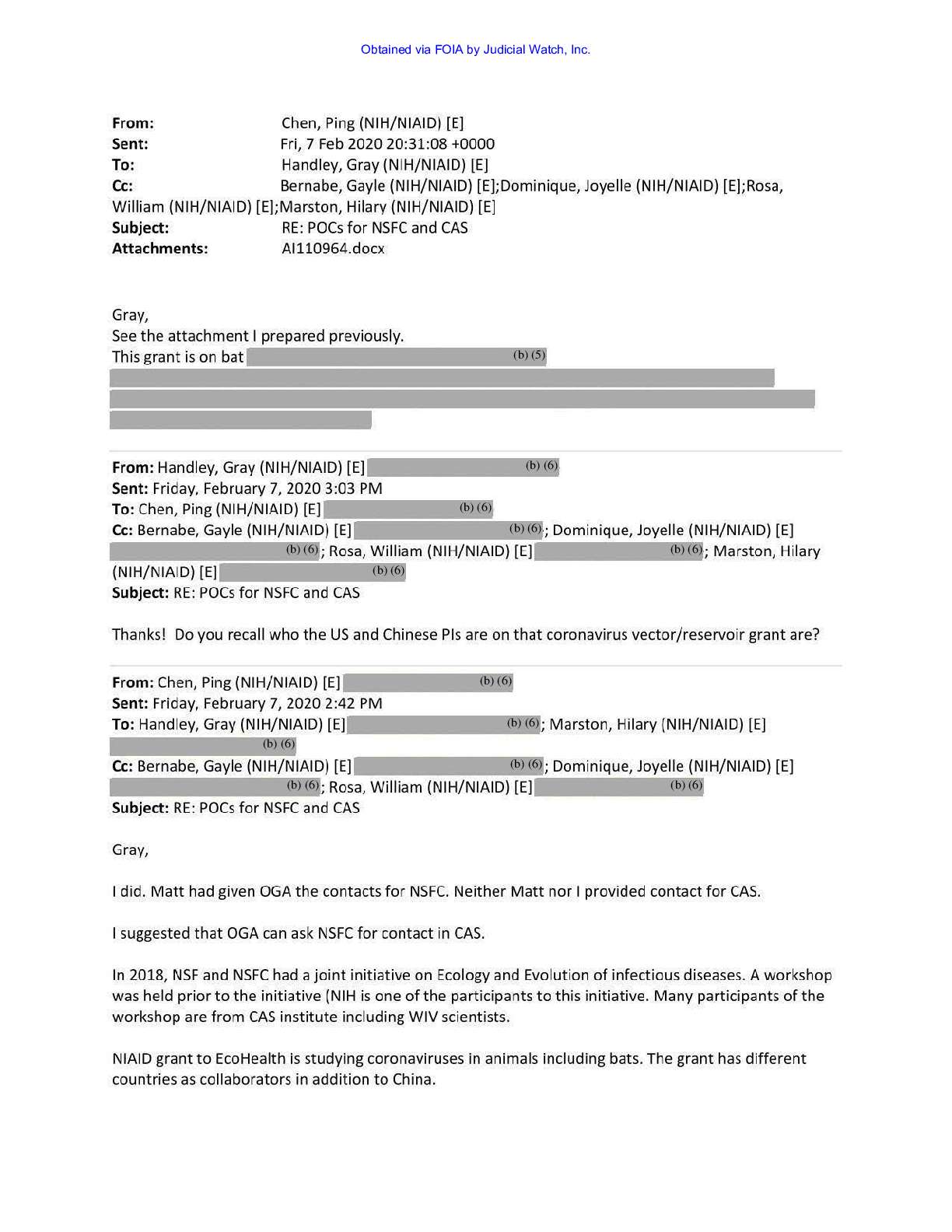 JW v HHS NIH Records on Wuhan Inst August 2021 00696 pgs 27-29