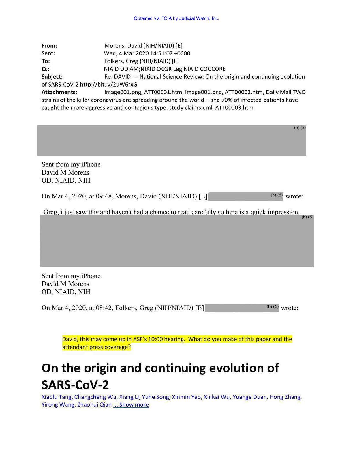 JW v HHS NIH Records on Wuhan Inst August 2021 00696 pgs 126-131