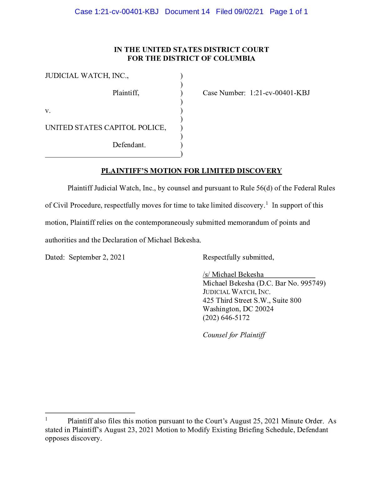 JW v US Cap Police Jan 6 discovery 00401