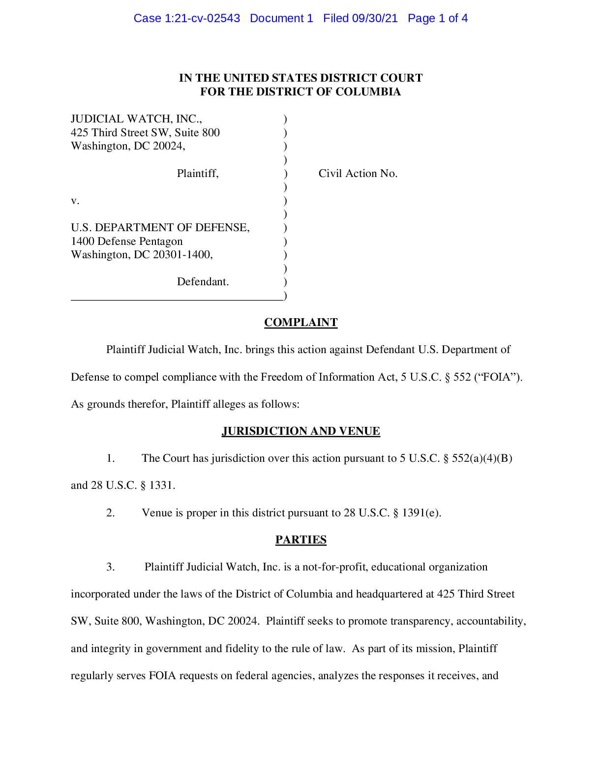 JW v. DoD Afghanistan complaint 02543
