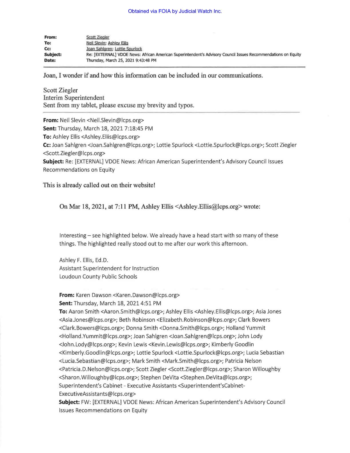 Superintendents Memo