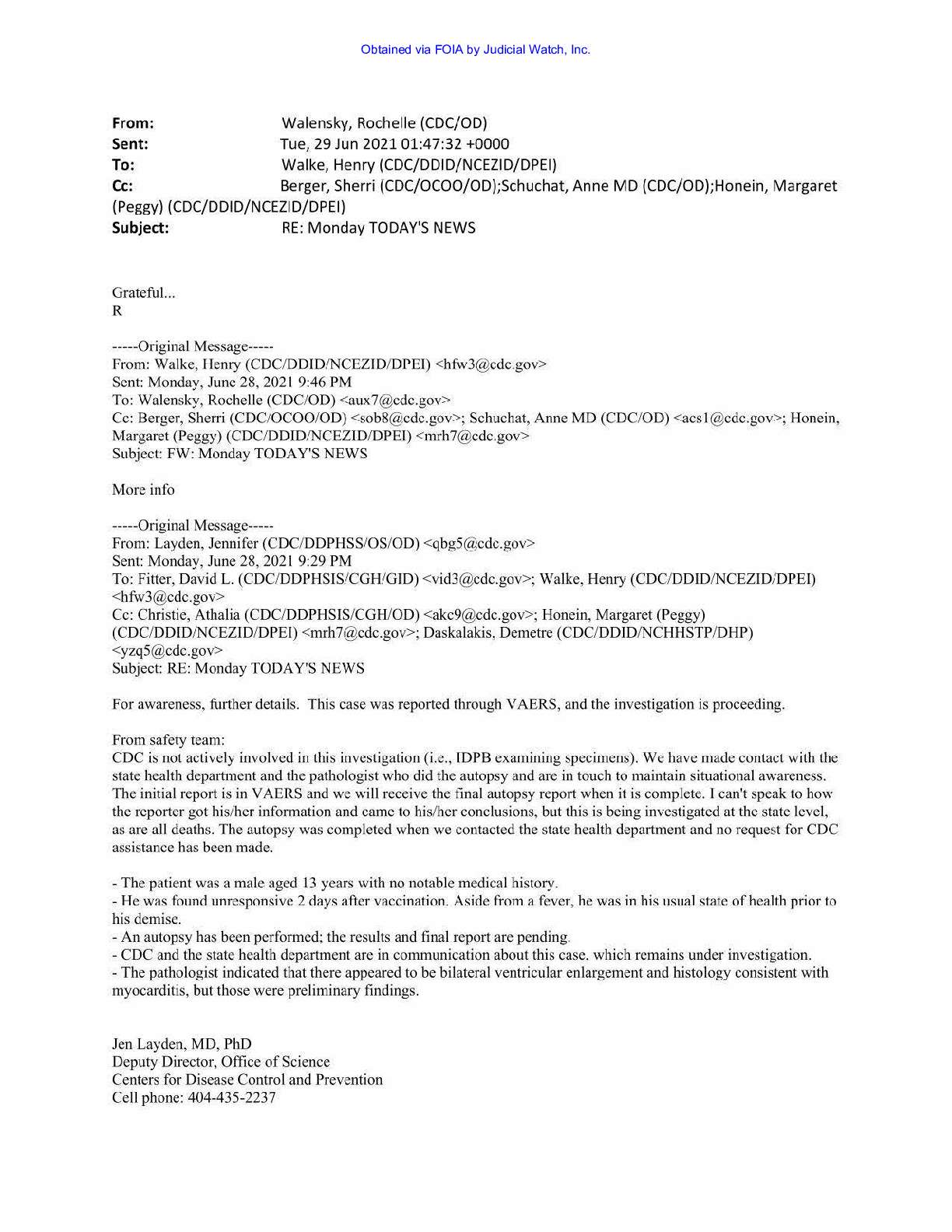 CDC Risks of Covid Vaccines November 2021 pgs 223-309