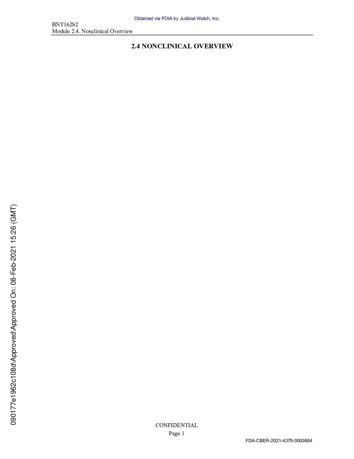 JW v HHS FDA Pfizer BioNTech Vaccine prod 3 02418 pgs 3-36