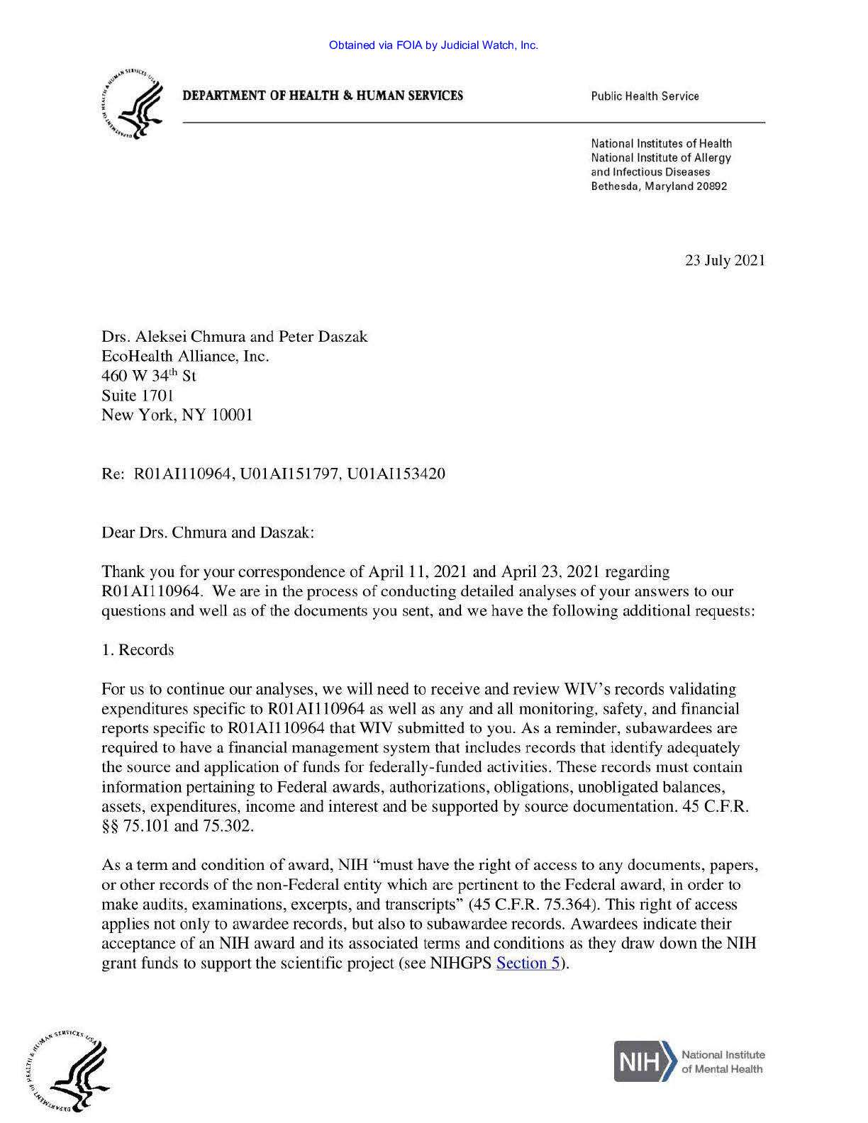 JW v HHS NIH EcoHealth Wuhan Prod 7 00696 pgs 189-191