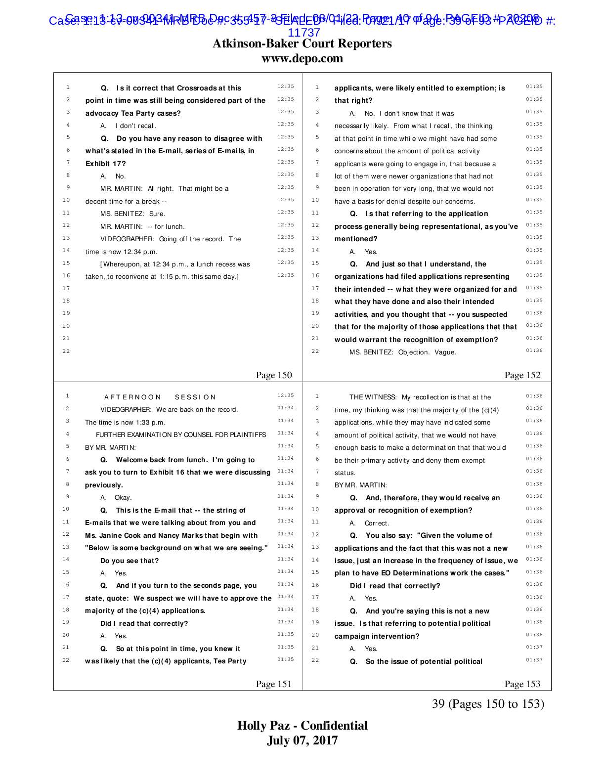 NorCal Tea Party v IRS Previously Sealed Docs 00341 pgs 78-81