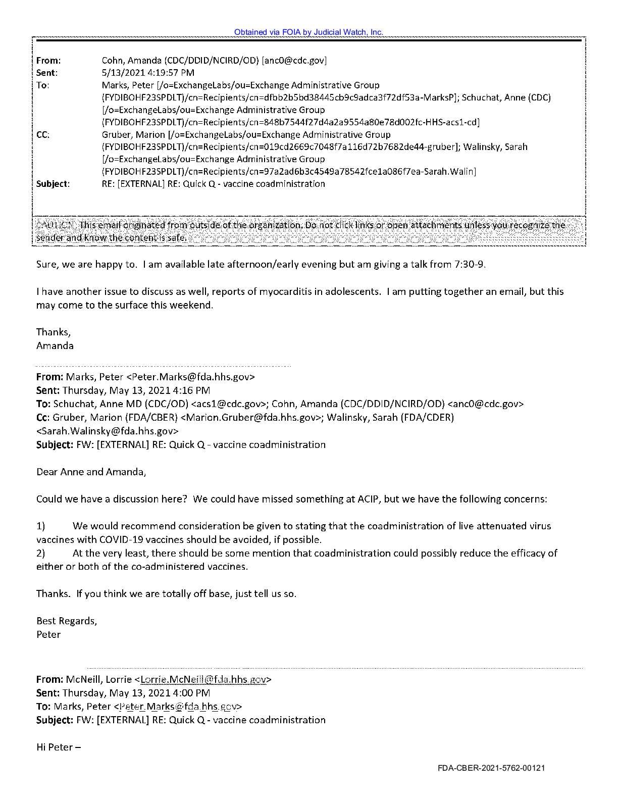 JW v HHS Covid Vax Adverse Events prod 1 00660 Parts 1-2 Pgs 140-152