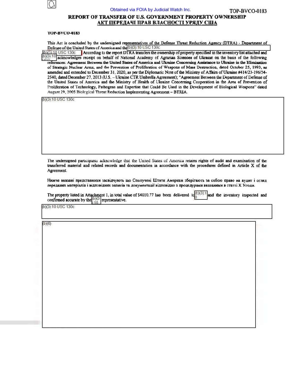 Ukraine Biolabs November 2022 pg 326-345