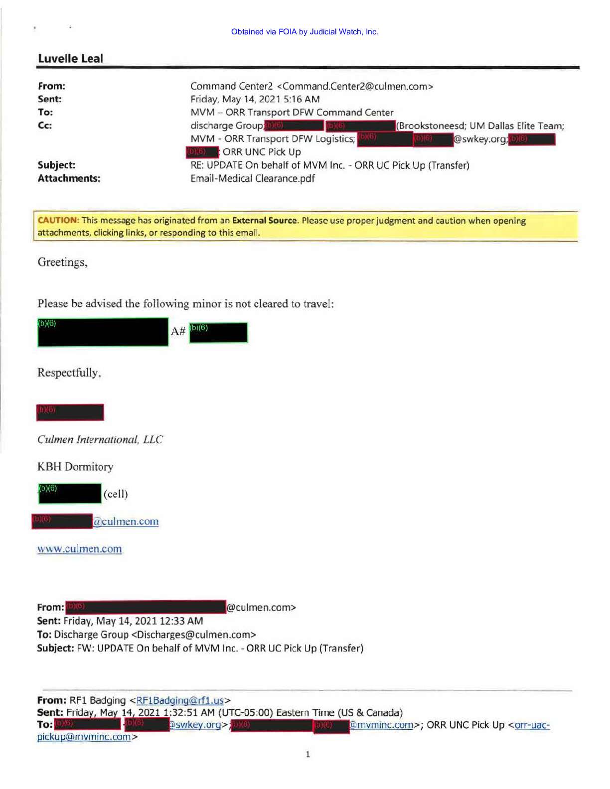 JW v HHS Unaccompanied Children Flights 03044 pgs 4-12
