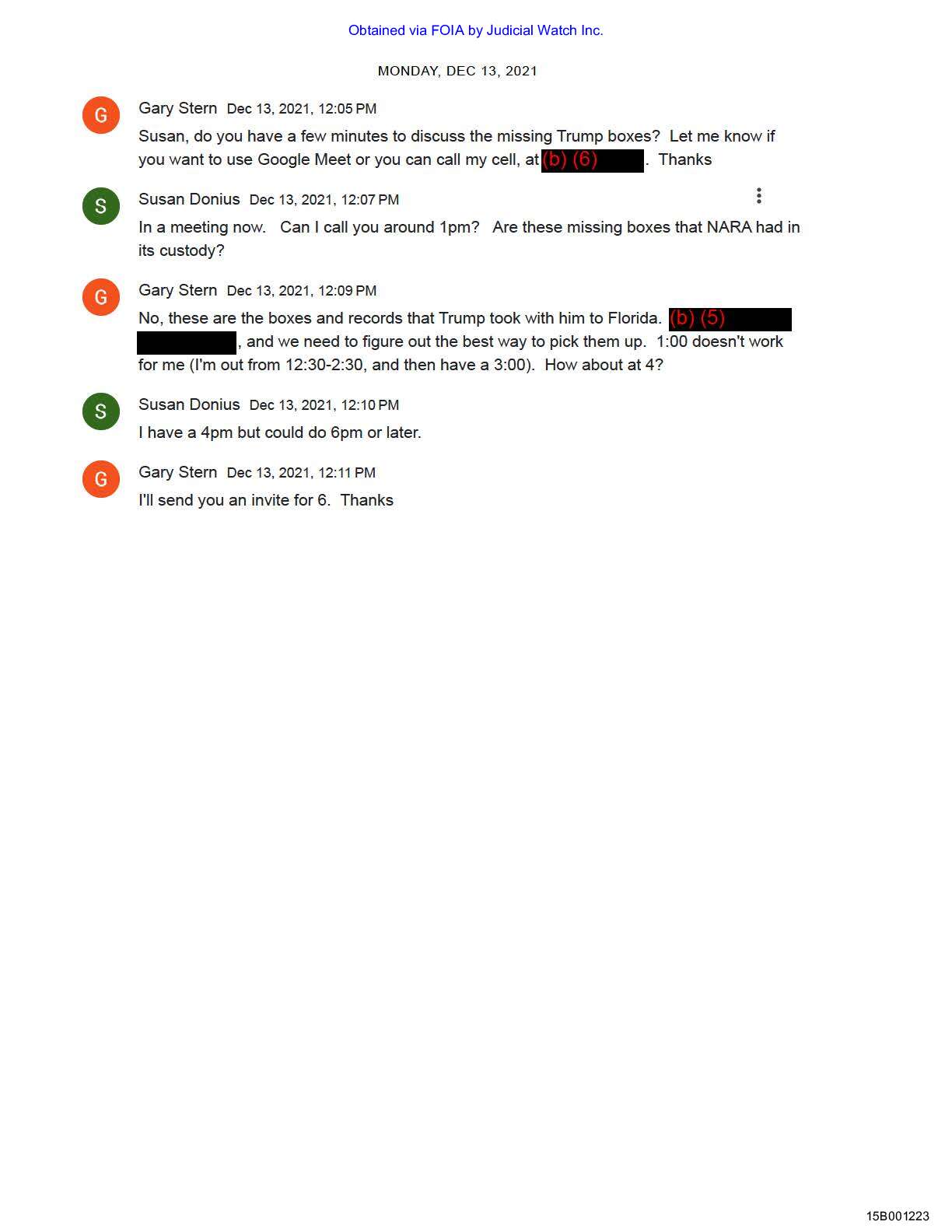 National Archives Trump Mar-a-Lago Records Category 9
