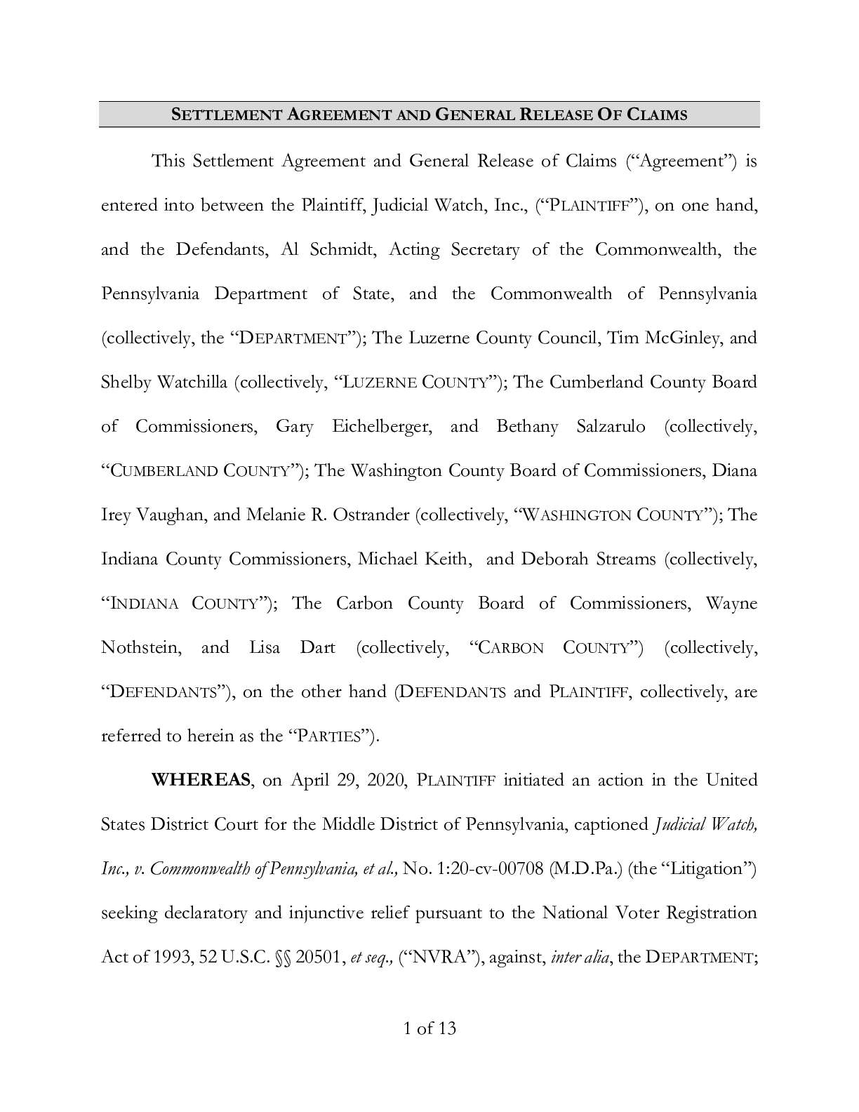 JW v PA NVRA Settlement Agreement 00708