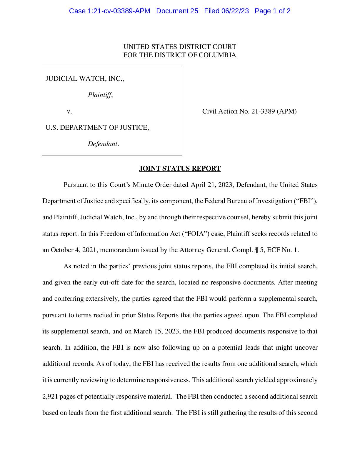 JW v DOJ Garland Memo JSR 03389