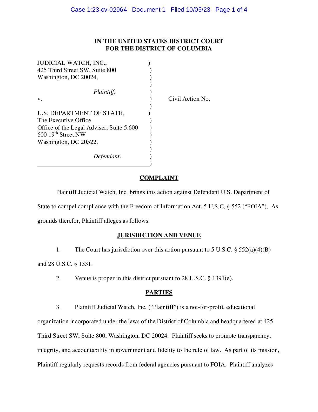 JW v State Dept Hungary complaint 02964