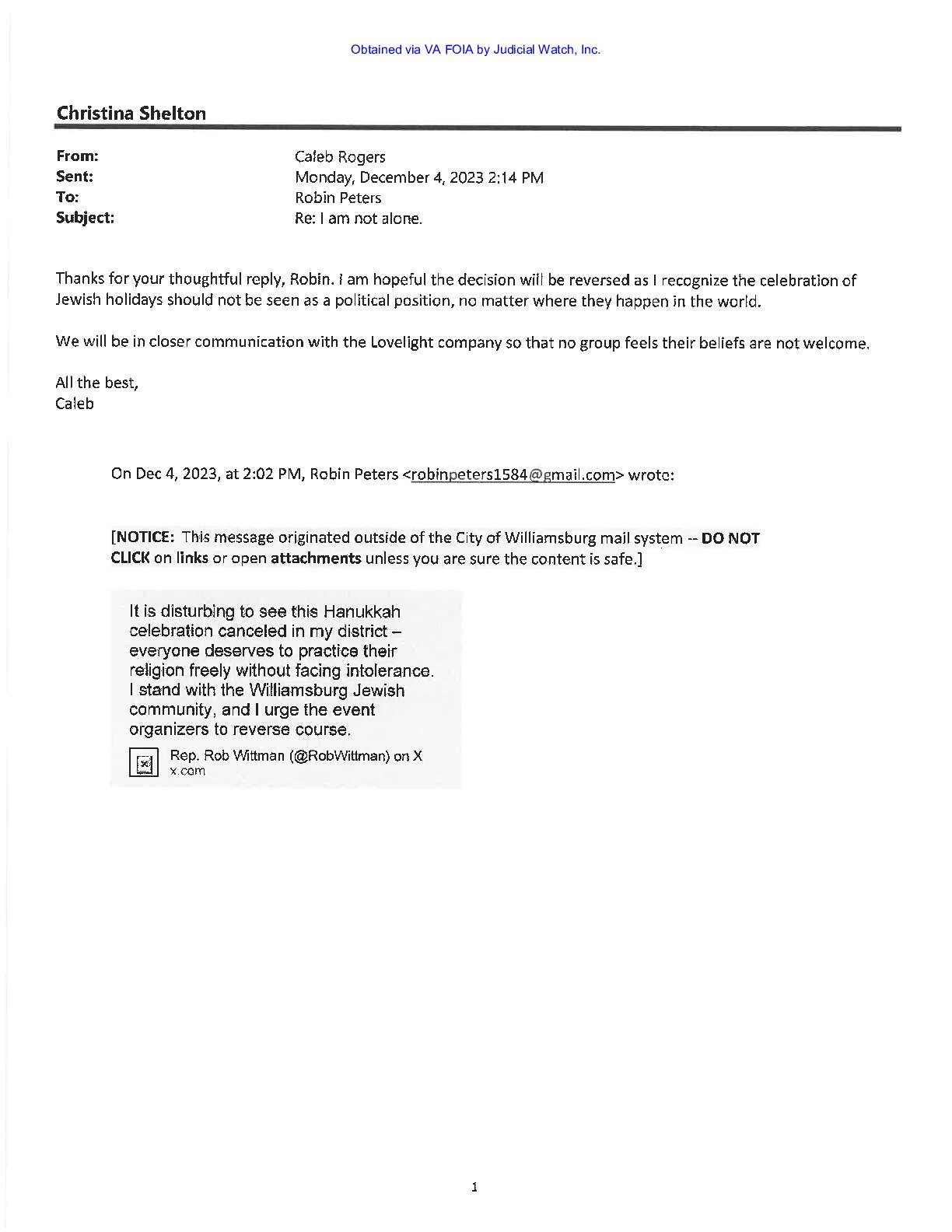 Williamsburg Menorah Cancellation December 2023 pg 24