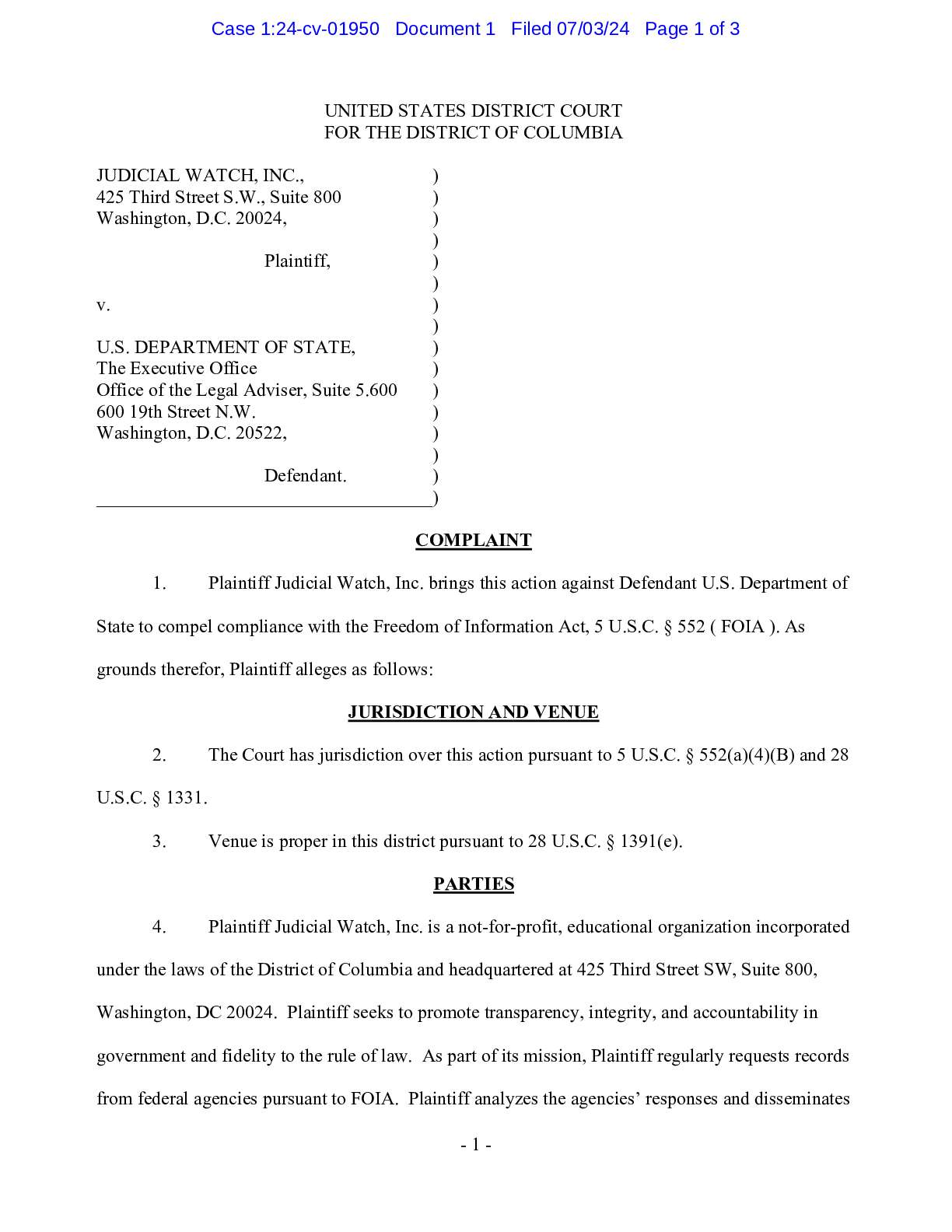 JW v State Cuba complaint 01950
