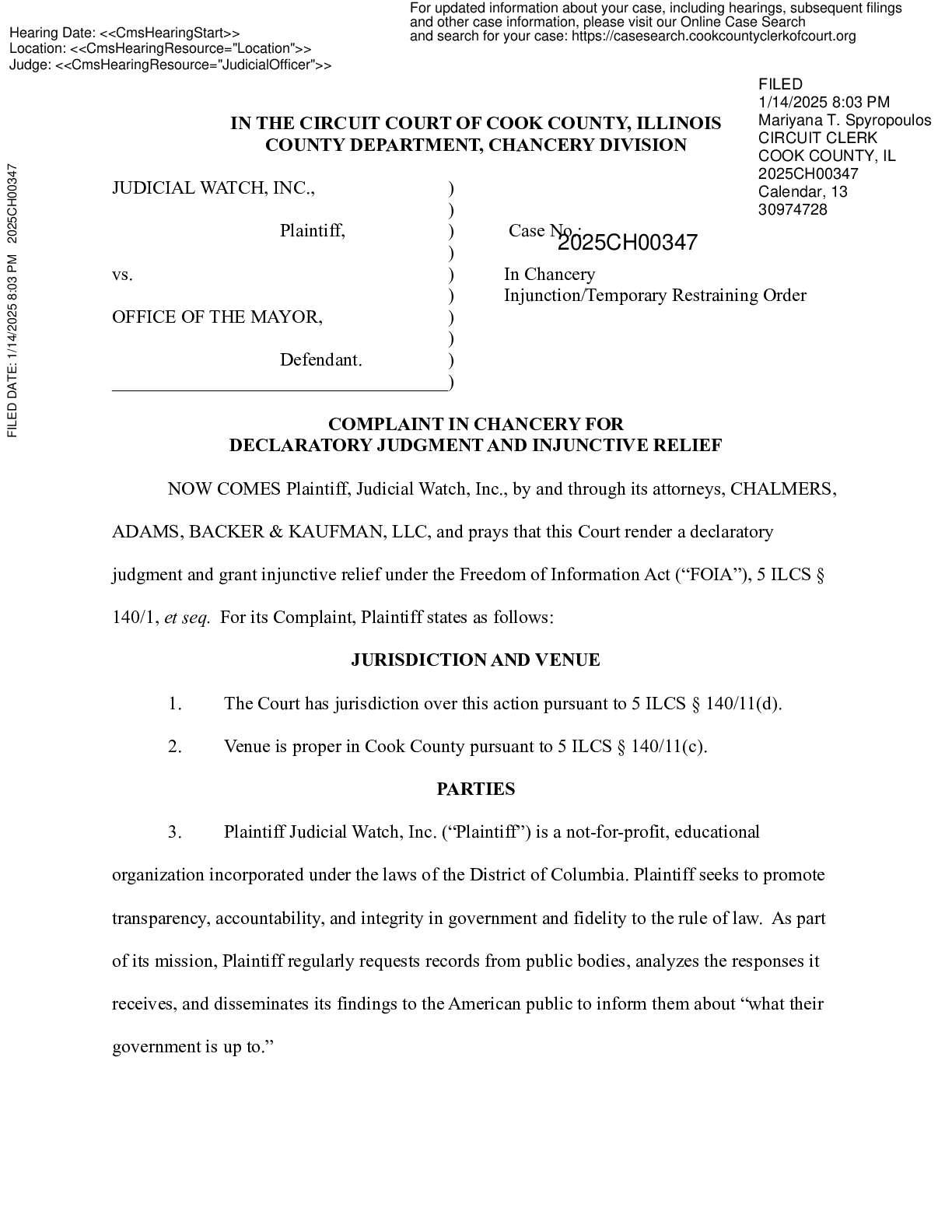 JW v Chicago Mayor complaint 00347