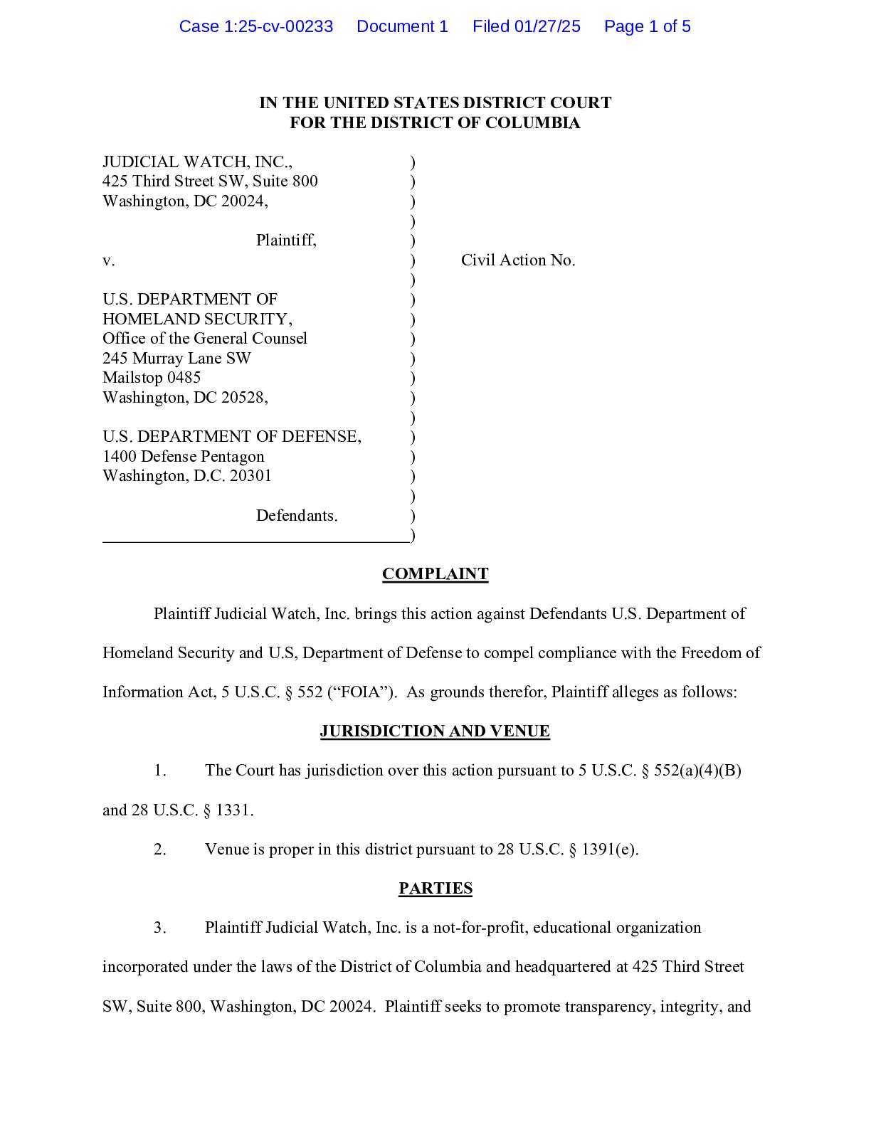 JW v DHS Harris Travel complaint 00233