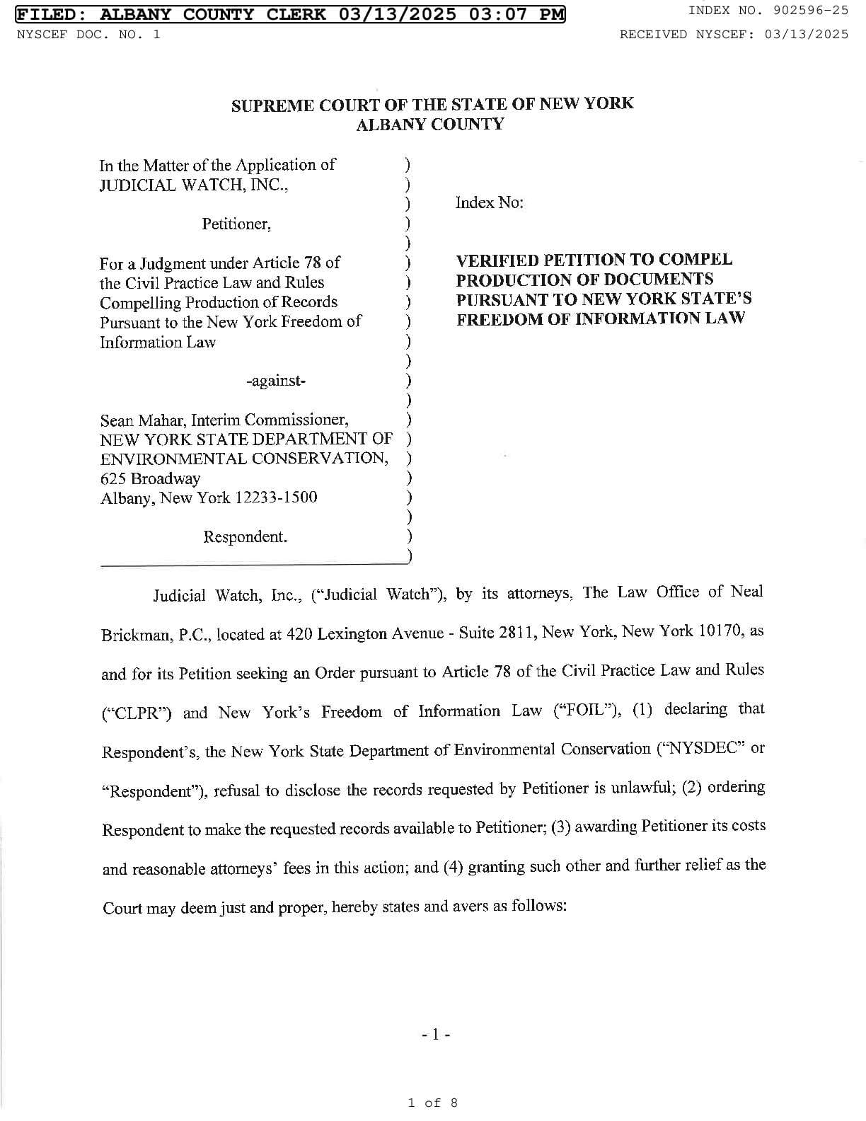 JW v. Mahar Peanut complaint 902596