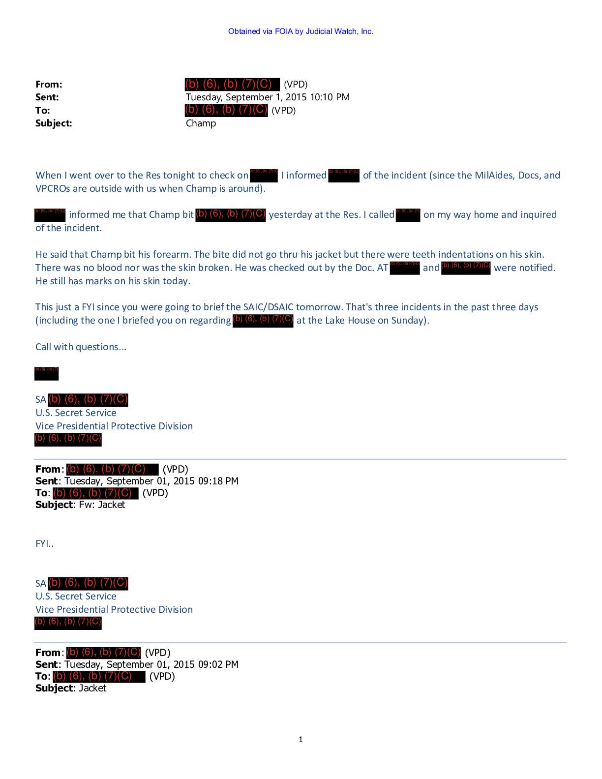 DHS USSS Biden Dog Bites Records March 2025 pgs 12-13
